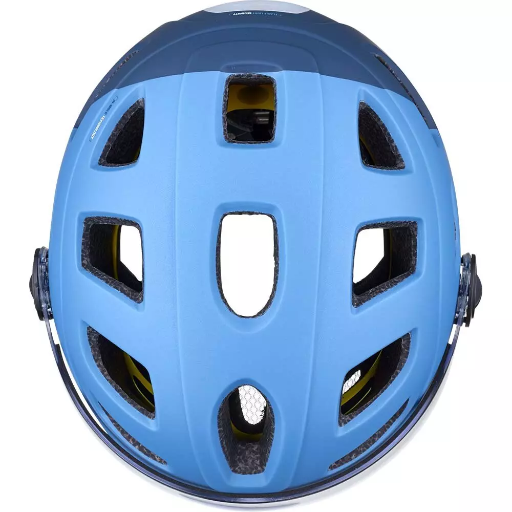 Kiiver CAIRN QUARTZ MIPS Transparent Visor LED USB Matte Denim Night Sky (elektrijalgrattale) (M) - Image 3