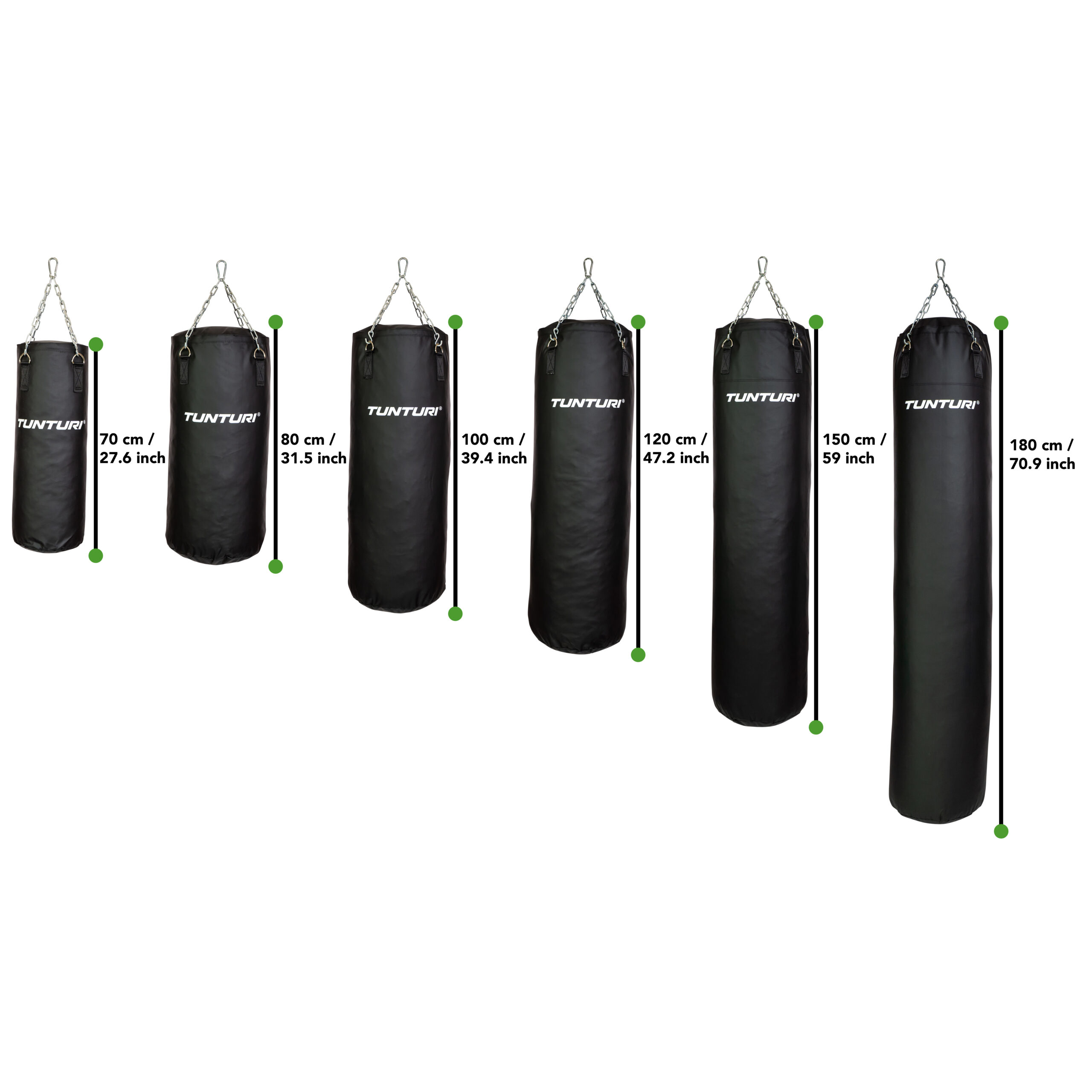 Poksikott Tunturi Boxing Bag 180 cm, Incl. Chain - Image 9