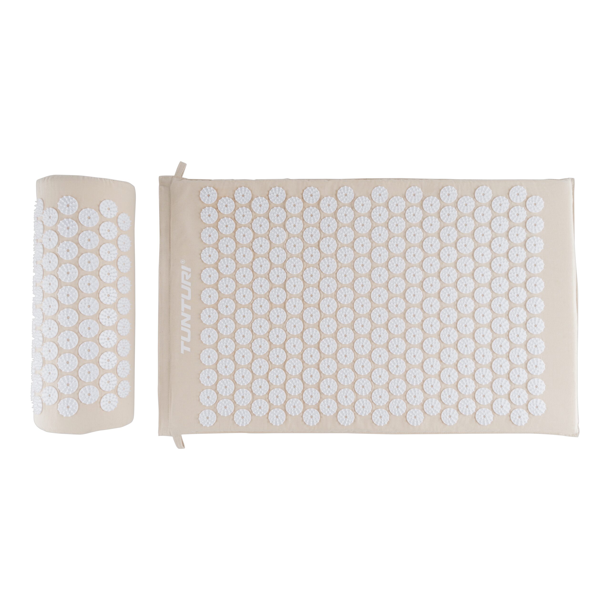 Punktimassaaži matt ja padi Tunturi Acupressure Mat And Pillow, Beige - Image 2