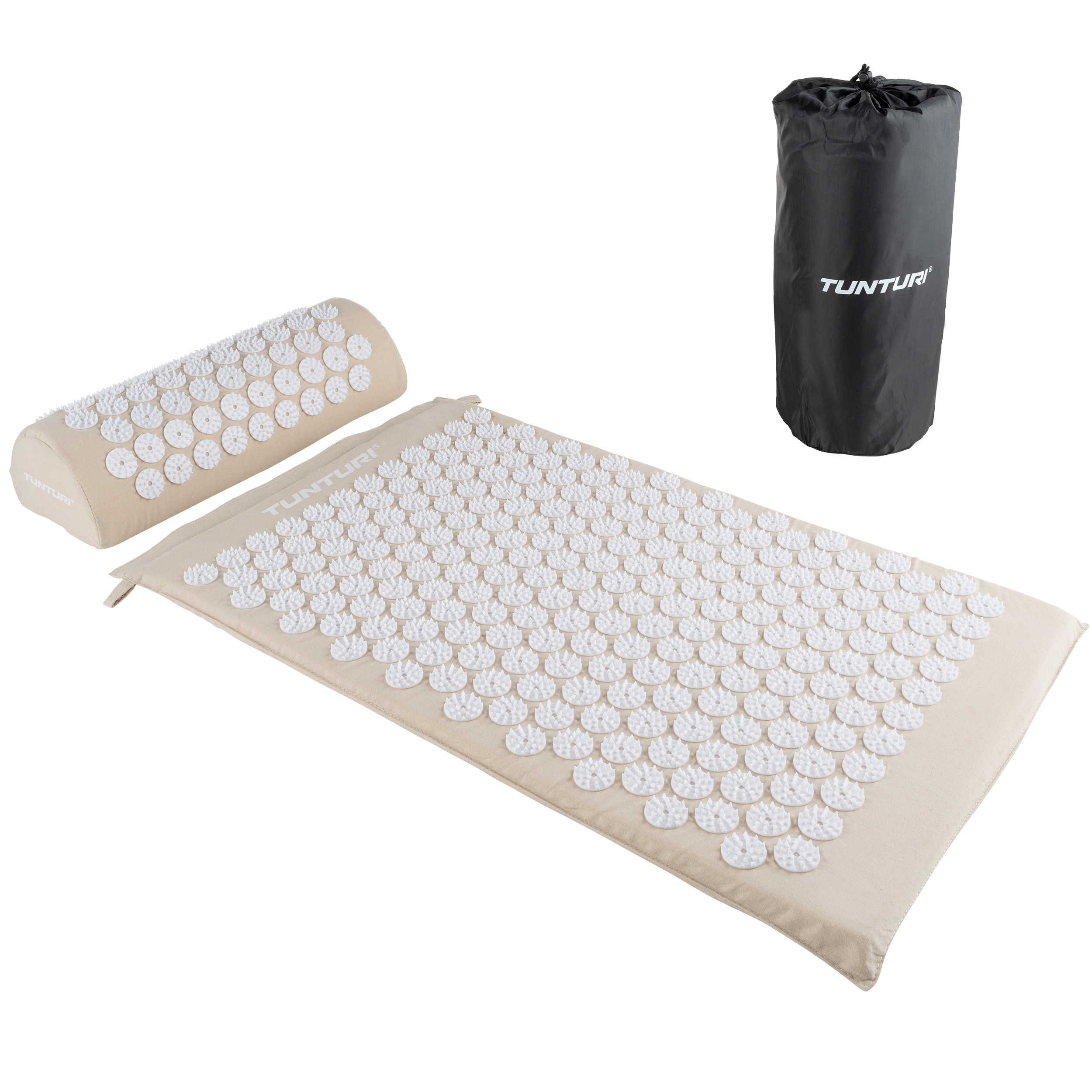 Punktimassaaži matt ja padi Tunturi Acupressure Mat And Pillow, Beige - Image 9