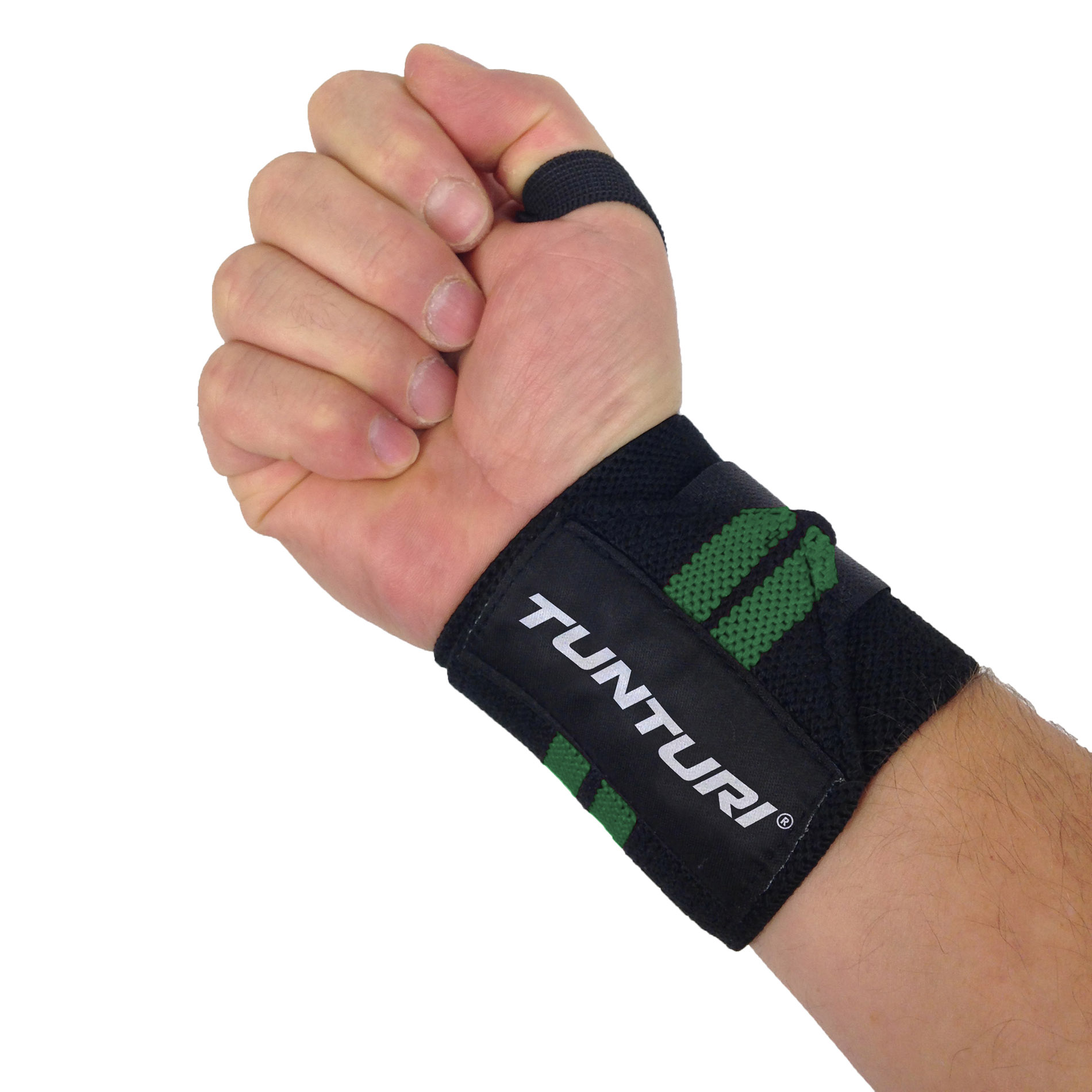 Randmerihmad TUNTURI Wrist Wraps, rohelised - Image 3