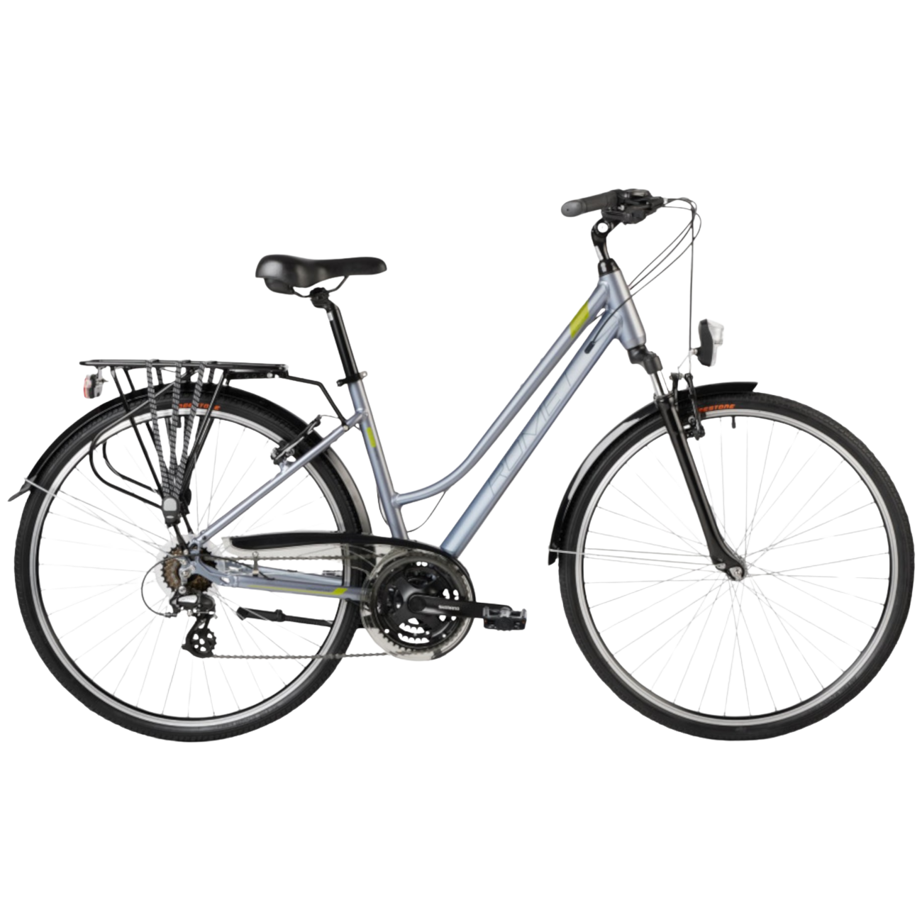 Naiste jalgratas ROMET Gazela 0, hall-roheline (L)