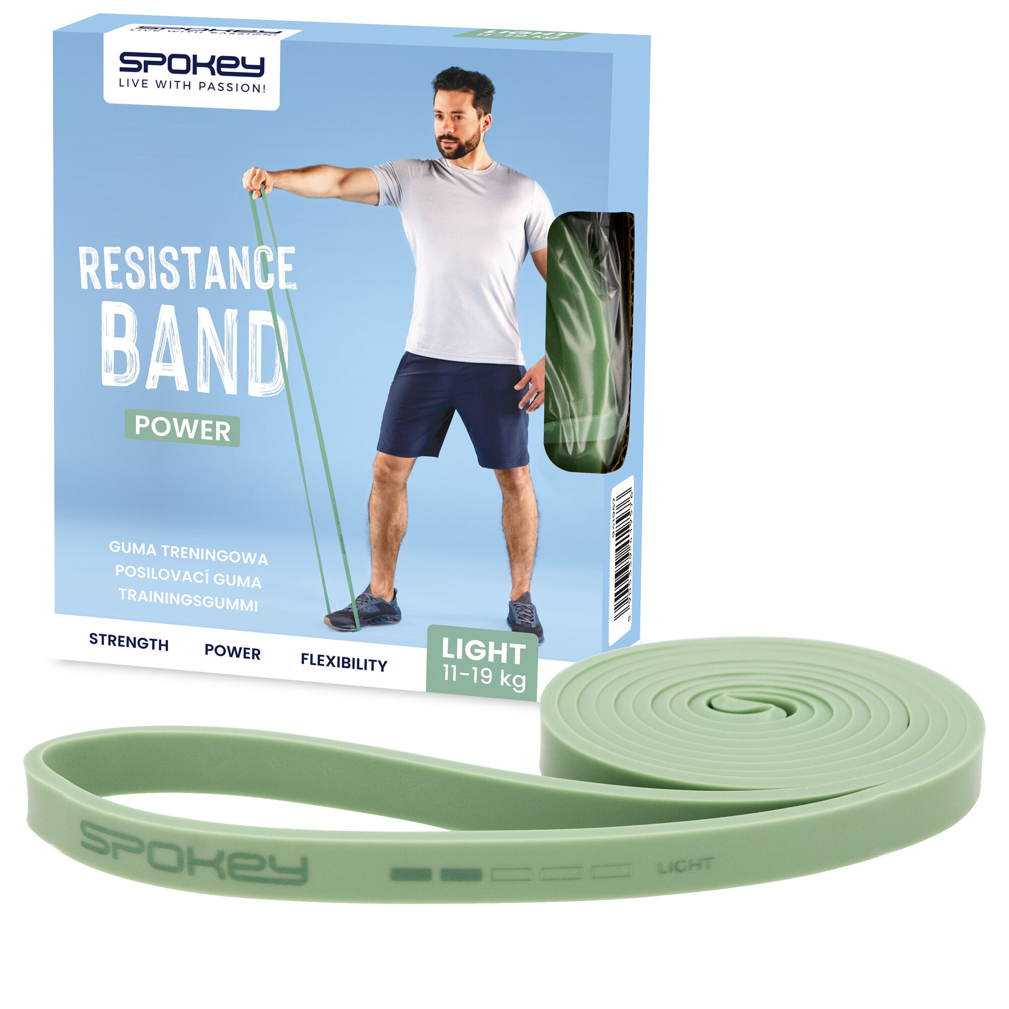 Treeningkumm SPOKEY Power, kerge, roheline - Image 6