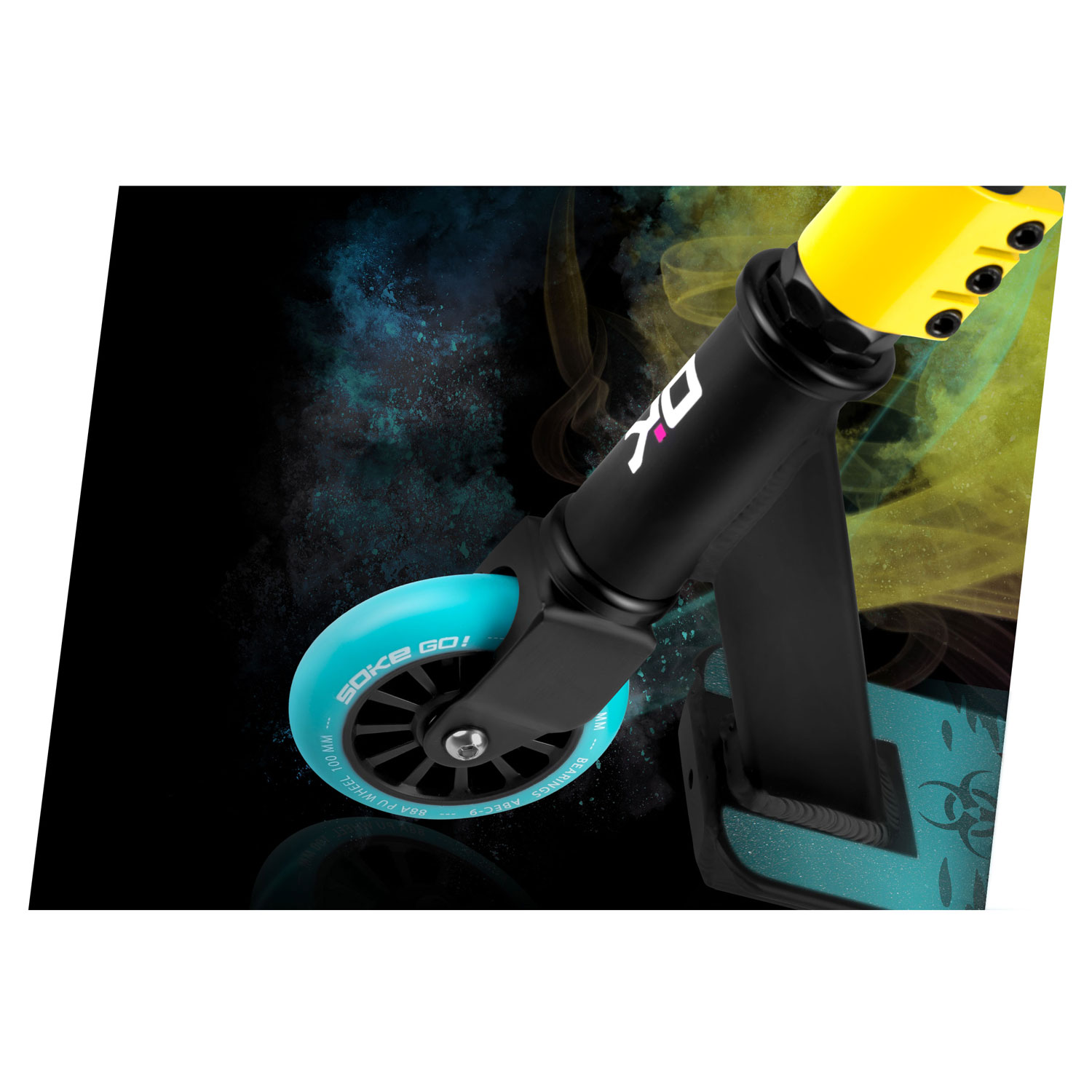 Trikitõukeratas SOKE GO! must-kollane - Image 3