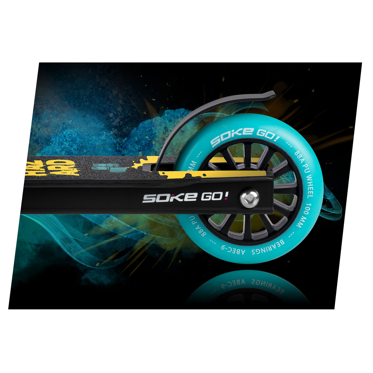 Trikitõukeratas SOKE GO! must-kollane - Image 6