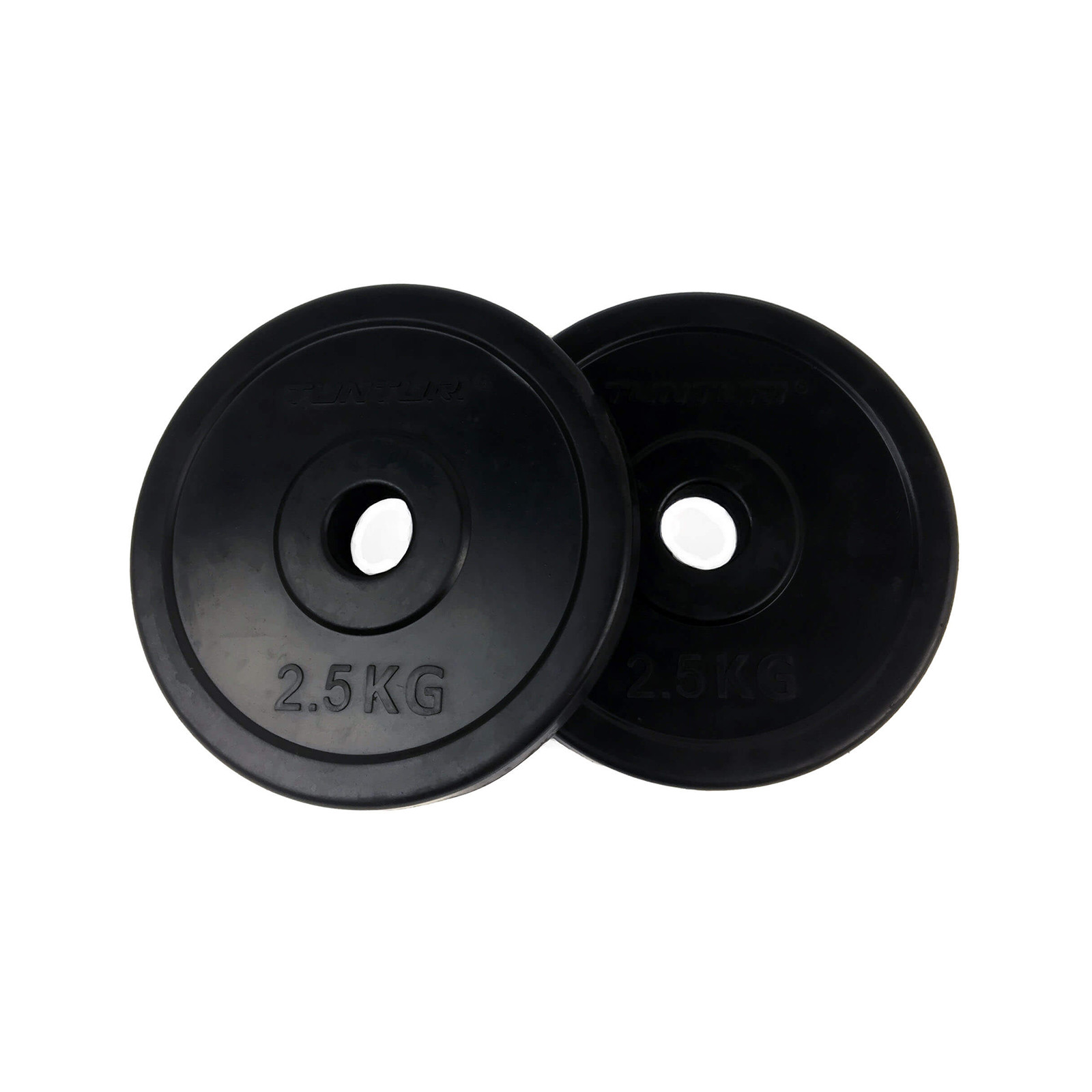Raskuskettad TUNTURI Rubber Plates, 30 mm, 2,5 kg (paar)