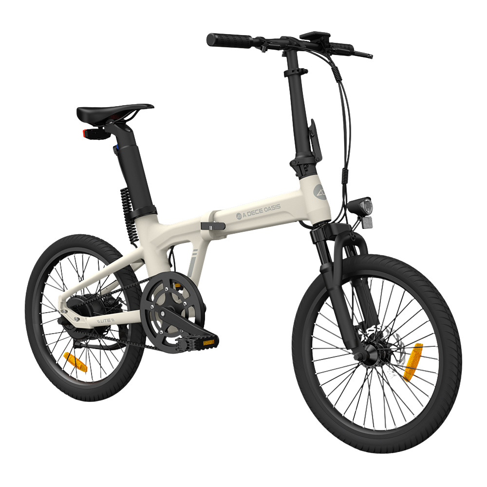 Kokkupandav elektrijalgratas ADO A20S AIR esiamordiga, Ivory (valge) - Image 6