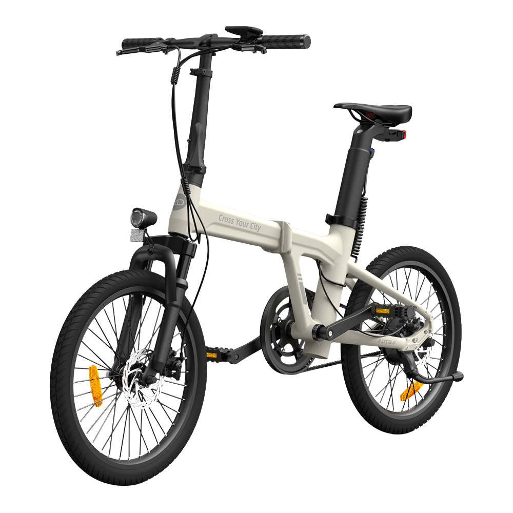 Kokkupandav elektrijalgratas ADO A20S AIR esiamordiga, Ivory (valge) - Image 5