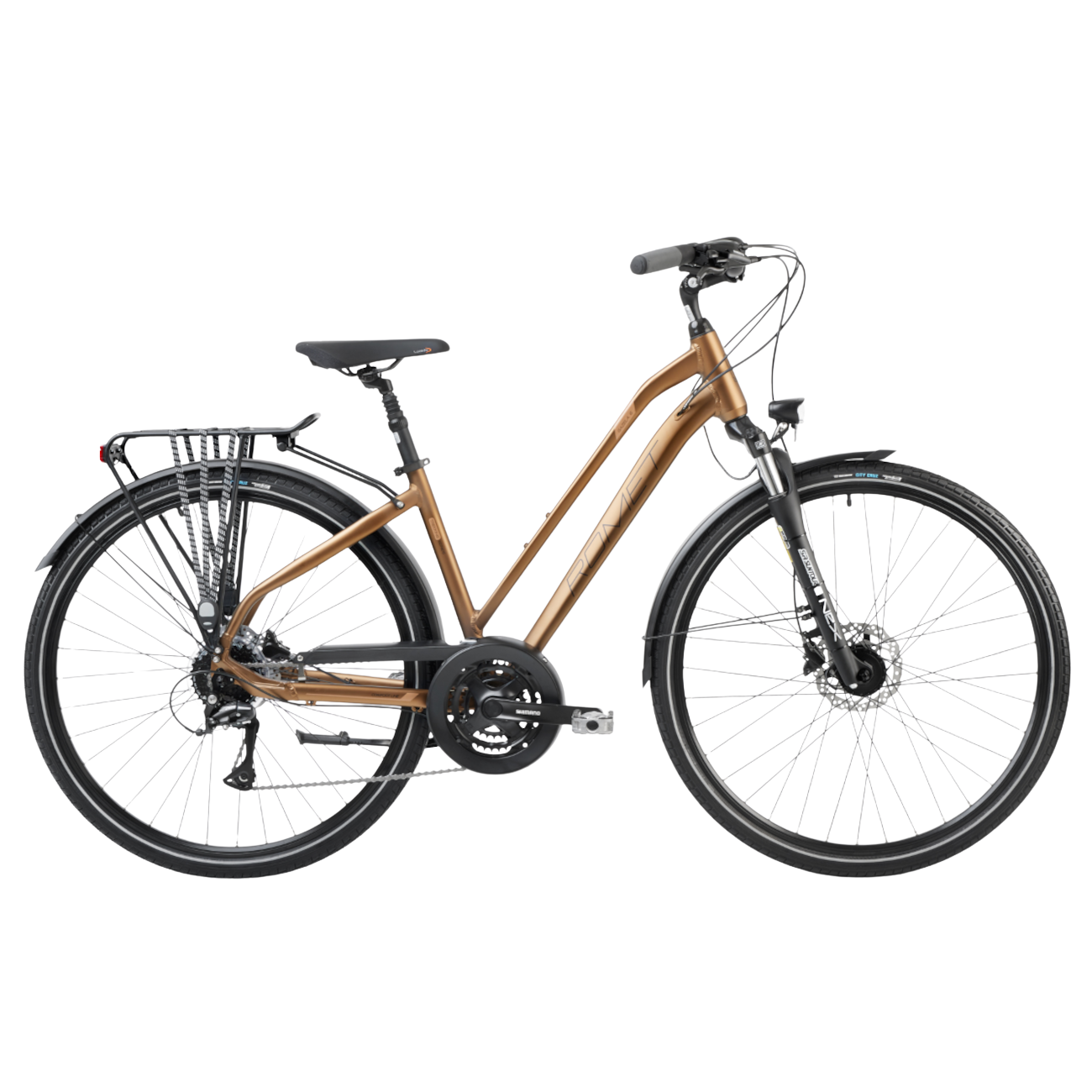 Naiste jalgratas ROMET Gazela 6, pruun-must (L)