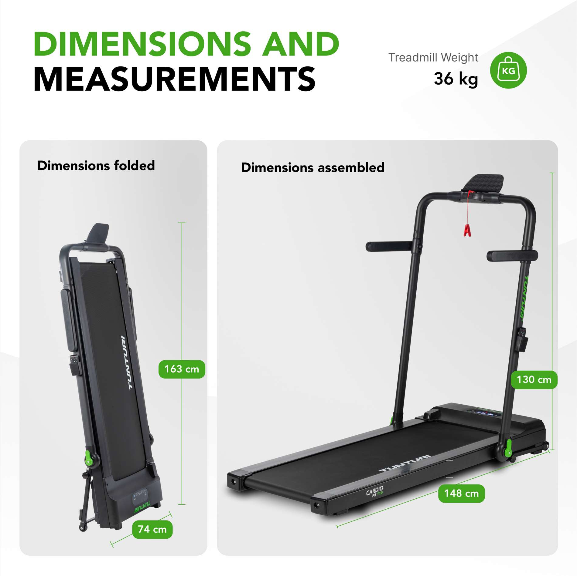 Jooksulint TUNTURI Cardio Fit T10 - Image 3