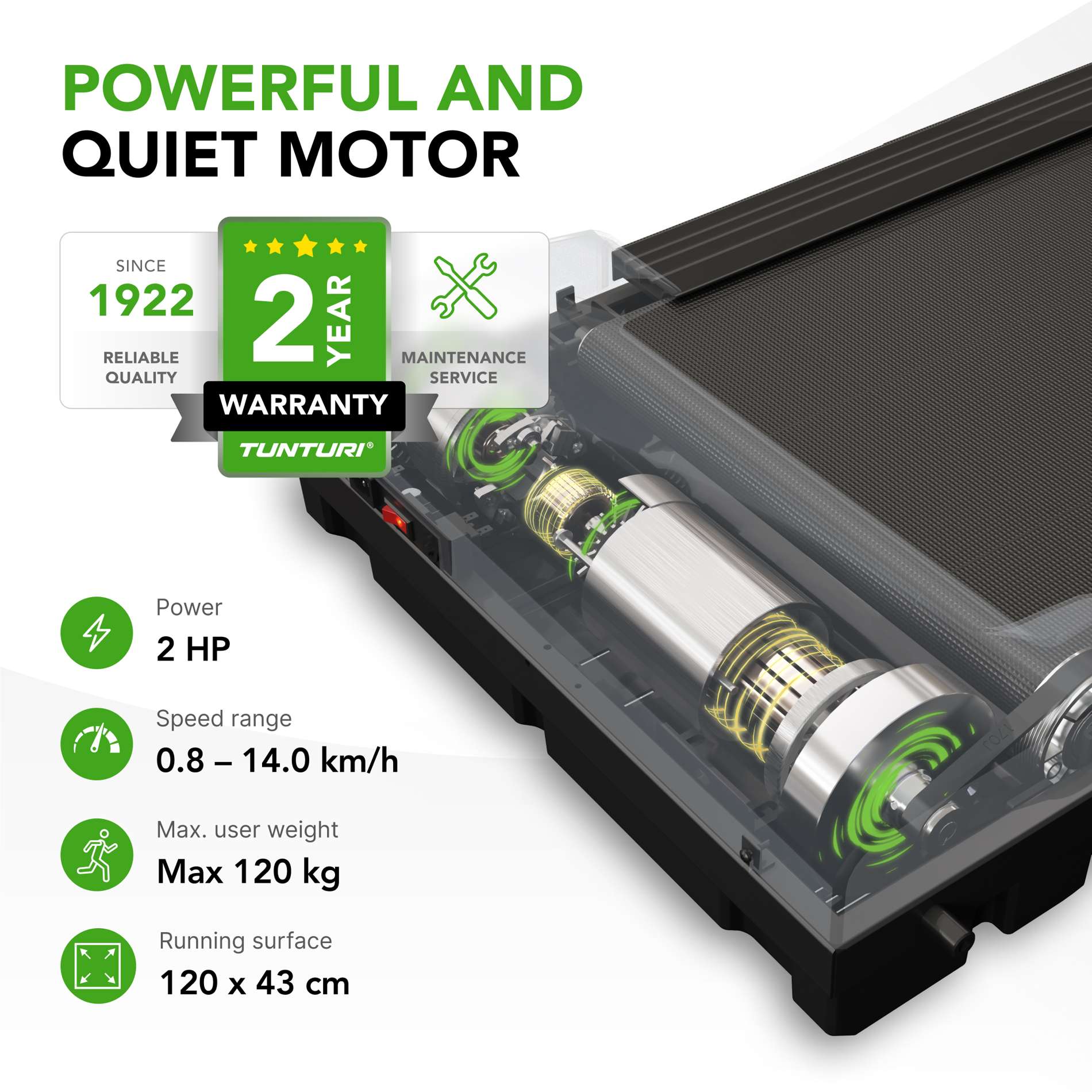 Jooksulint TUNTURI Cardio Fit T30 - Image 7