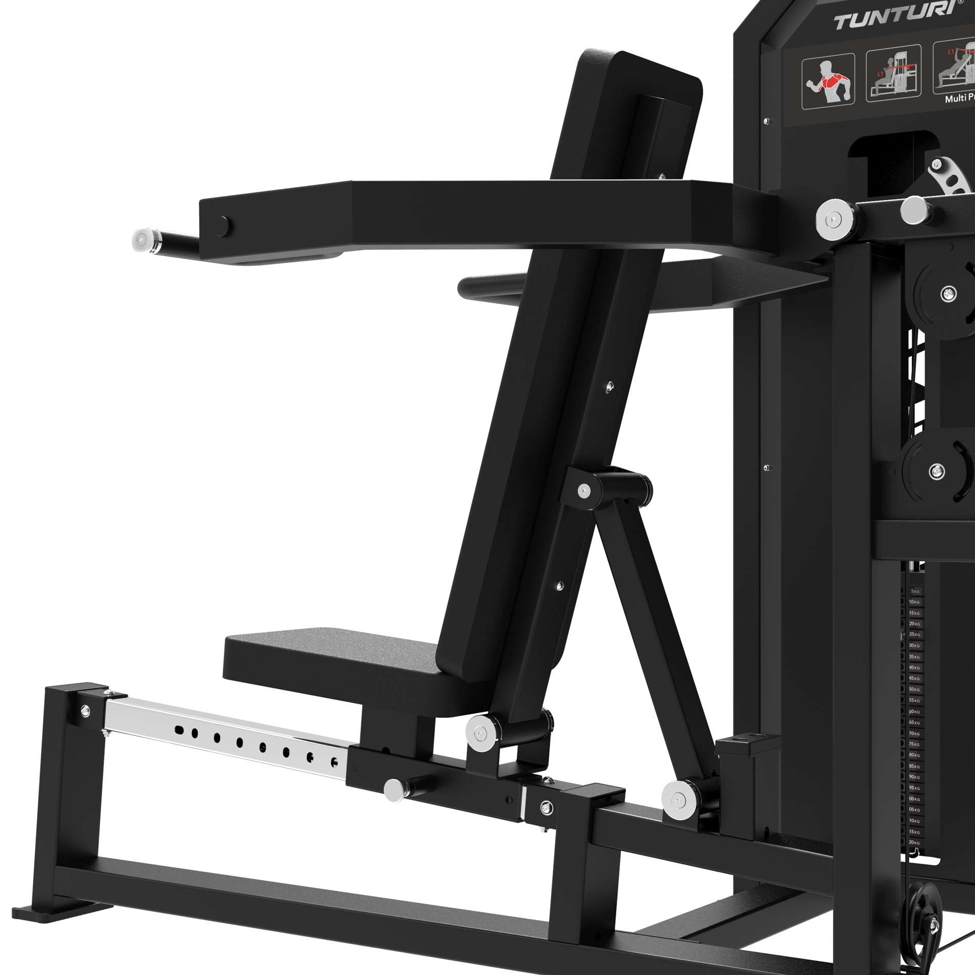 Jõujaam TUNTURI Platinum - Multi Press Strength Station - Selectorized - V-Series - Image 7