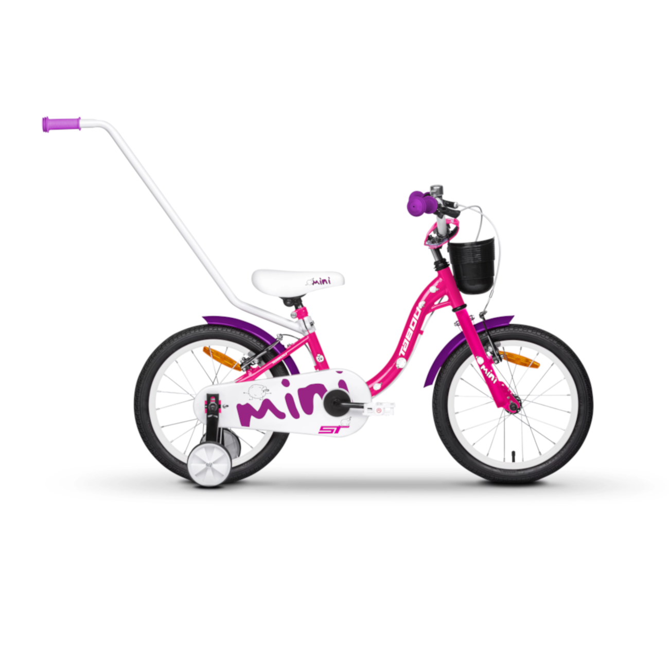 Laste jalgratas TABOU Mini ST, 18" roosa-valge