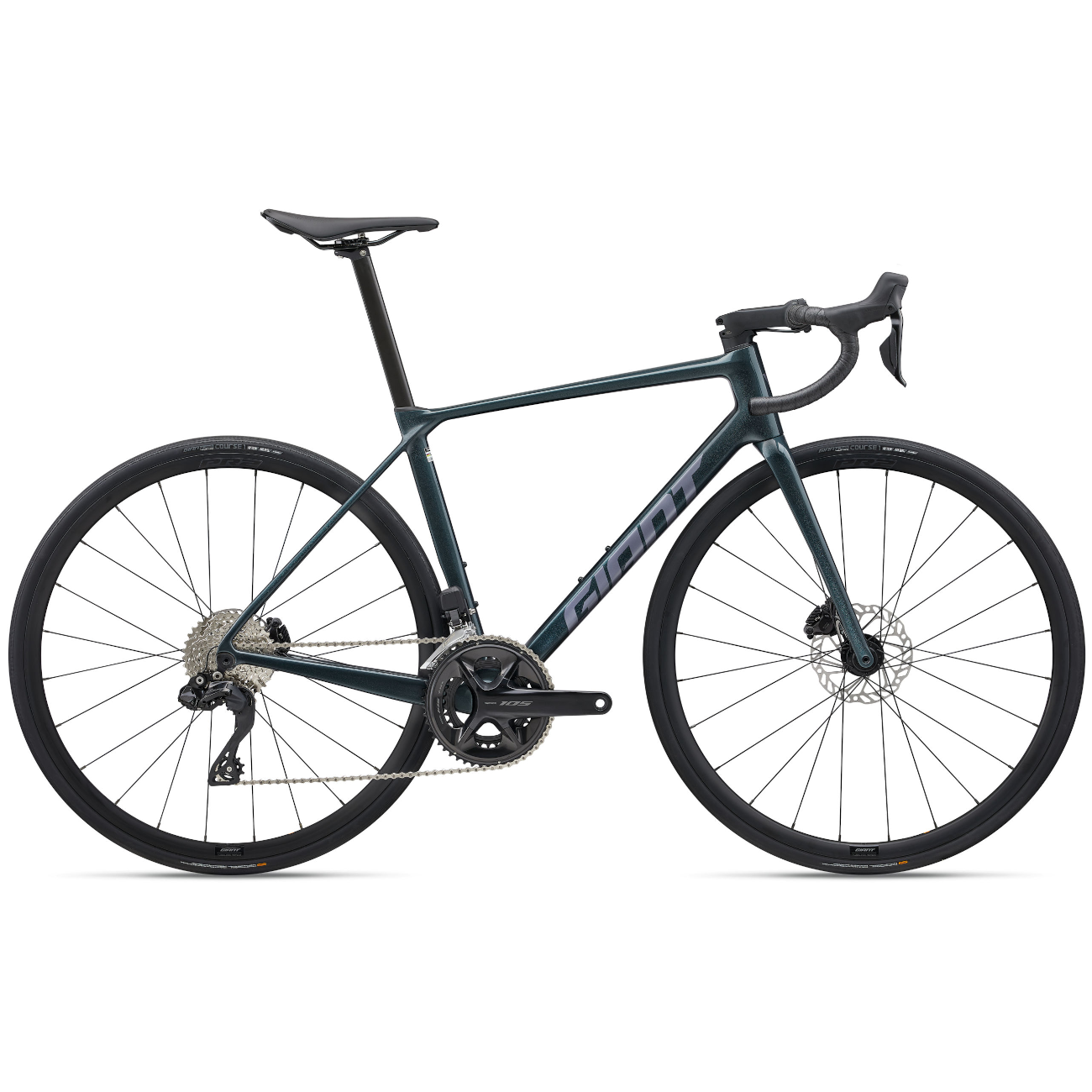 Maanteeratas GIANT TCR Advanced 1 KOM (2025) Asphalt Green (XL)