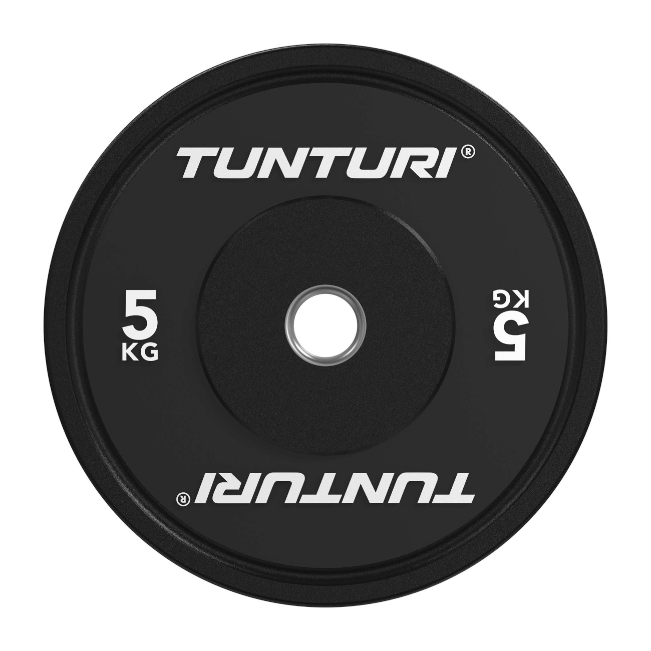 Raskusketas TUNTURI Platinum Bumper Plate, must, 50mm, 5 kg