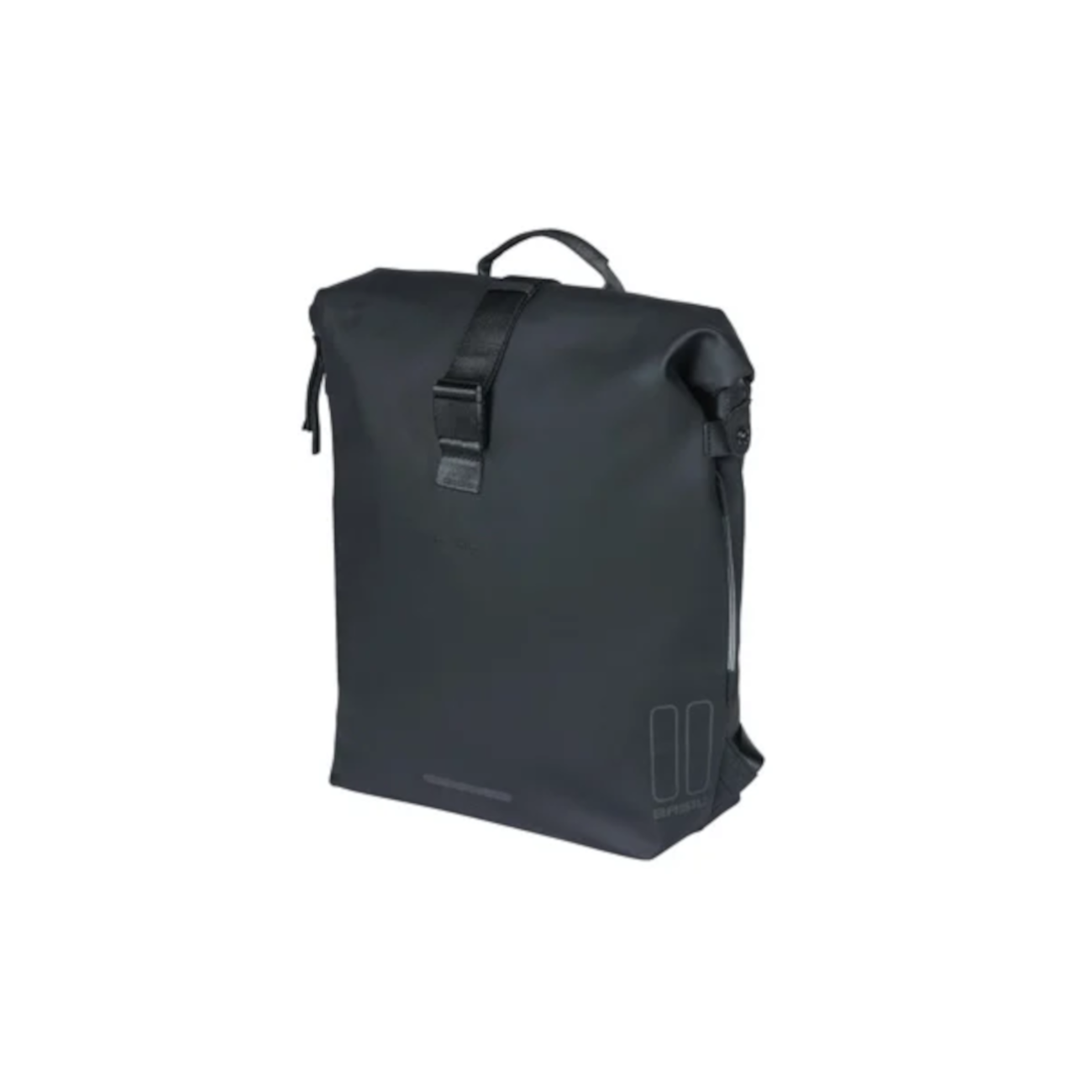 Seljakott pakiraamikinnitusega BASIL SoHo Nordlicht, 17 L, LED, must