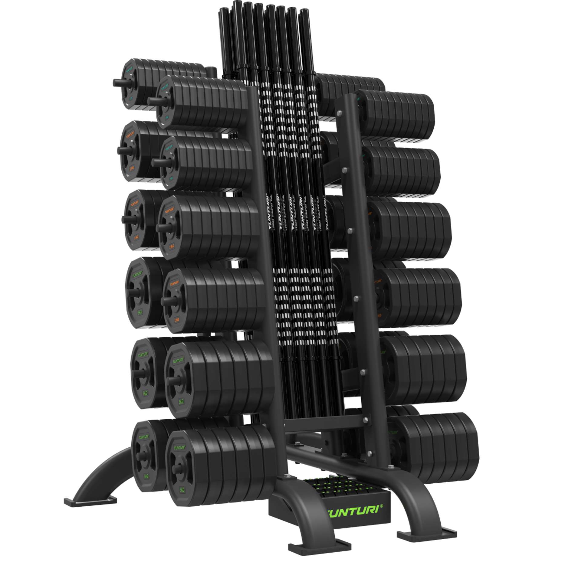 Tõstekangide ja raskusketaste hoidik TUNTURI PRO Aerobic Pump Set Rack (30 sets) - Image 4