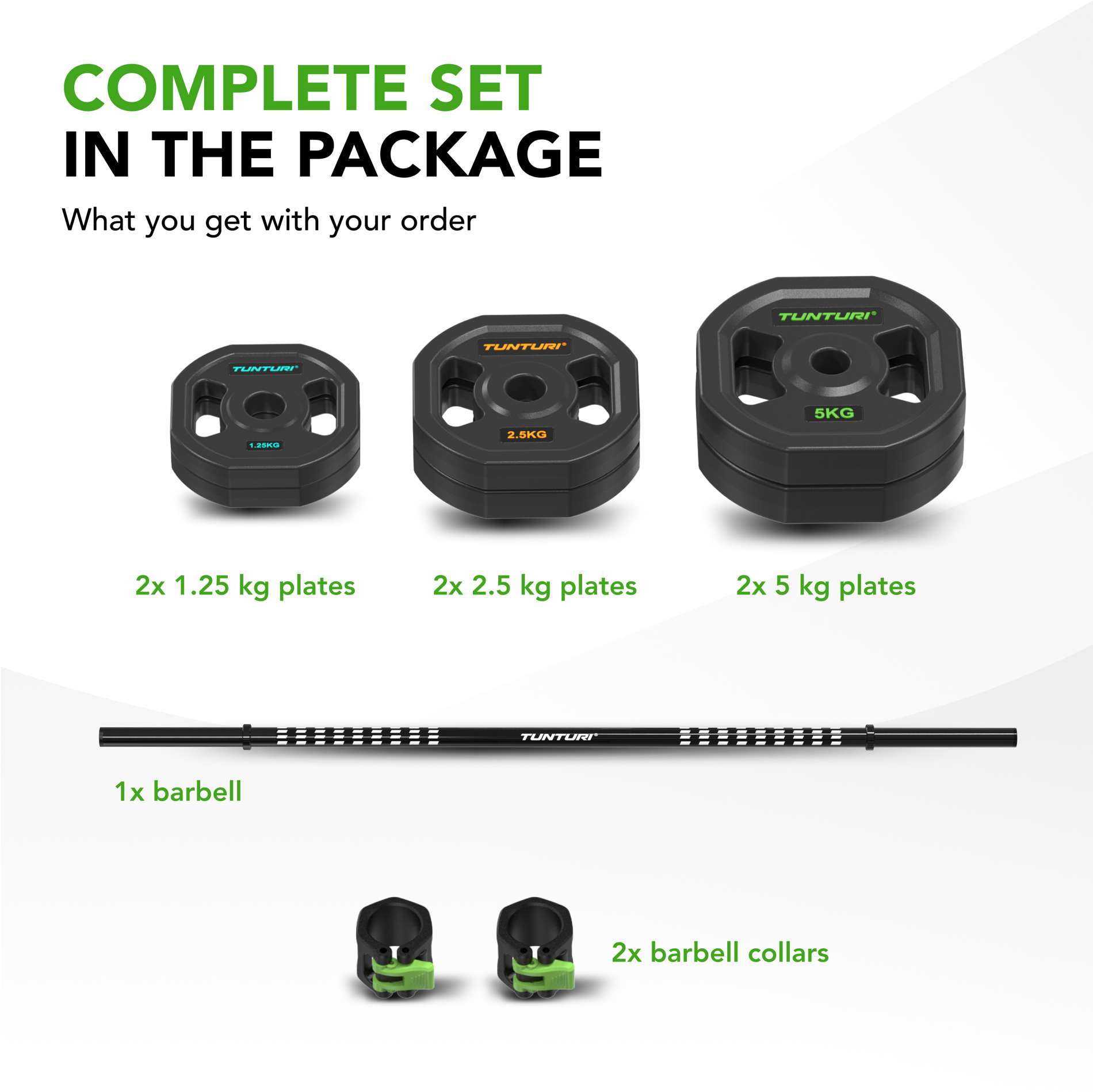 Tõstekangikomplekt TUNTURI PRO Aerobic Pump Set 20 kg - Image 2