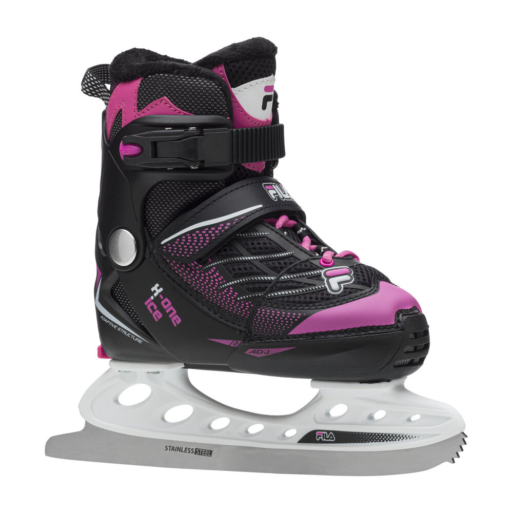 Laste hokiuisud FILA X-One Ice G Black/Pink (M)