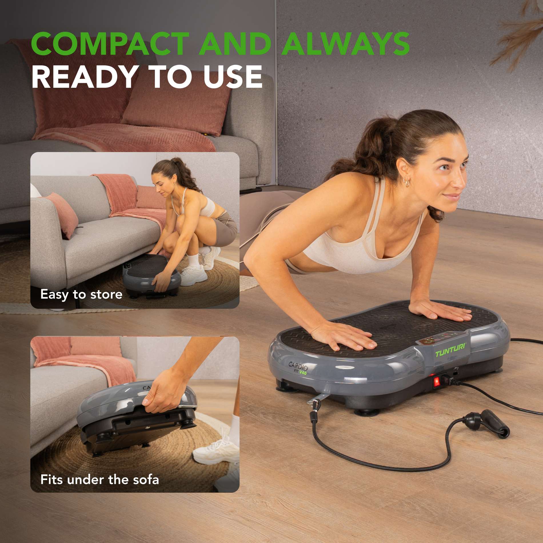 Vibratsiooniplaat TUNTURI Cardio Fit V40 - Image 4