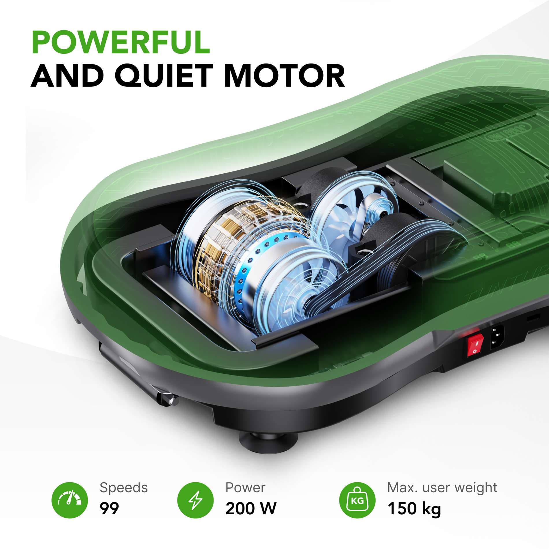 Vibratsiooniplaat TUNTURI Cardio Fit V40 - Image 9