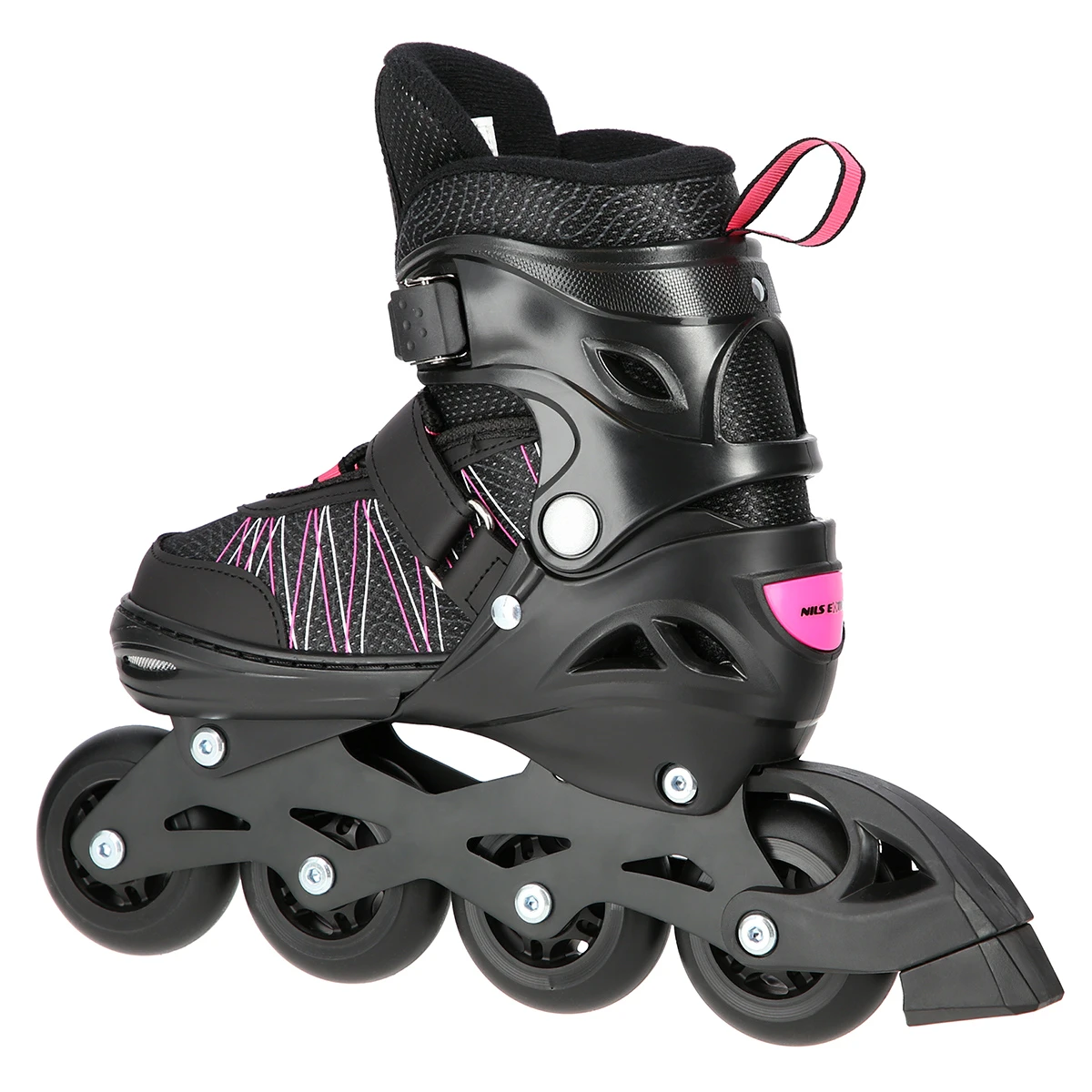 2in1 (rull)uisud NILS EXTREME NH11912A In-line Skates/Hockey Ice Skates, S (31-34), Black/Pink - Image 10
