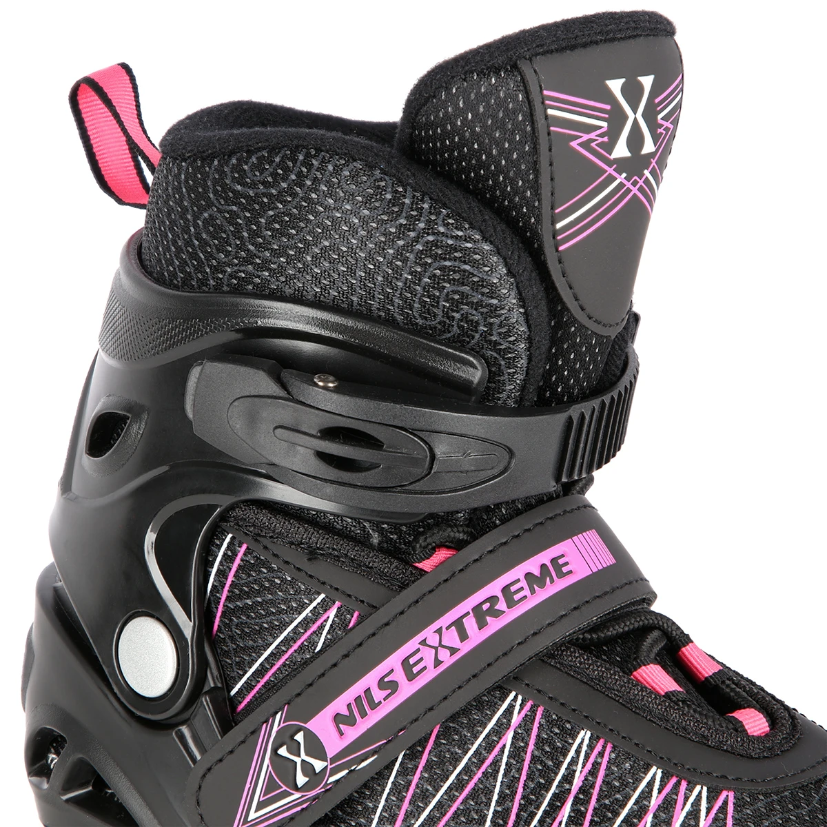 2in1 (rull)uisud NILS EXTREME NH11912A In-line Skates/Hockey Ice Skates, S (31-34), Black/Pink - Image 5
