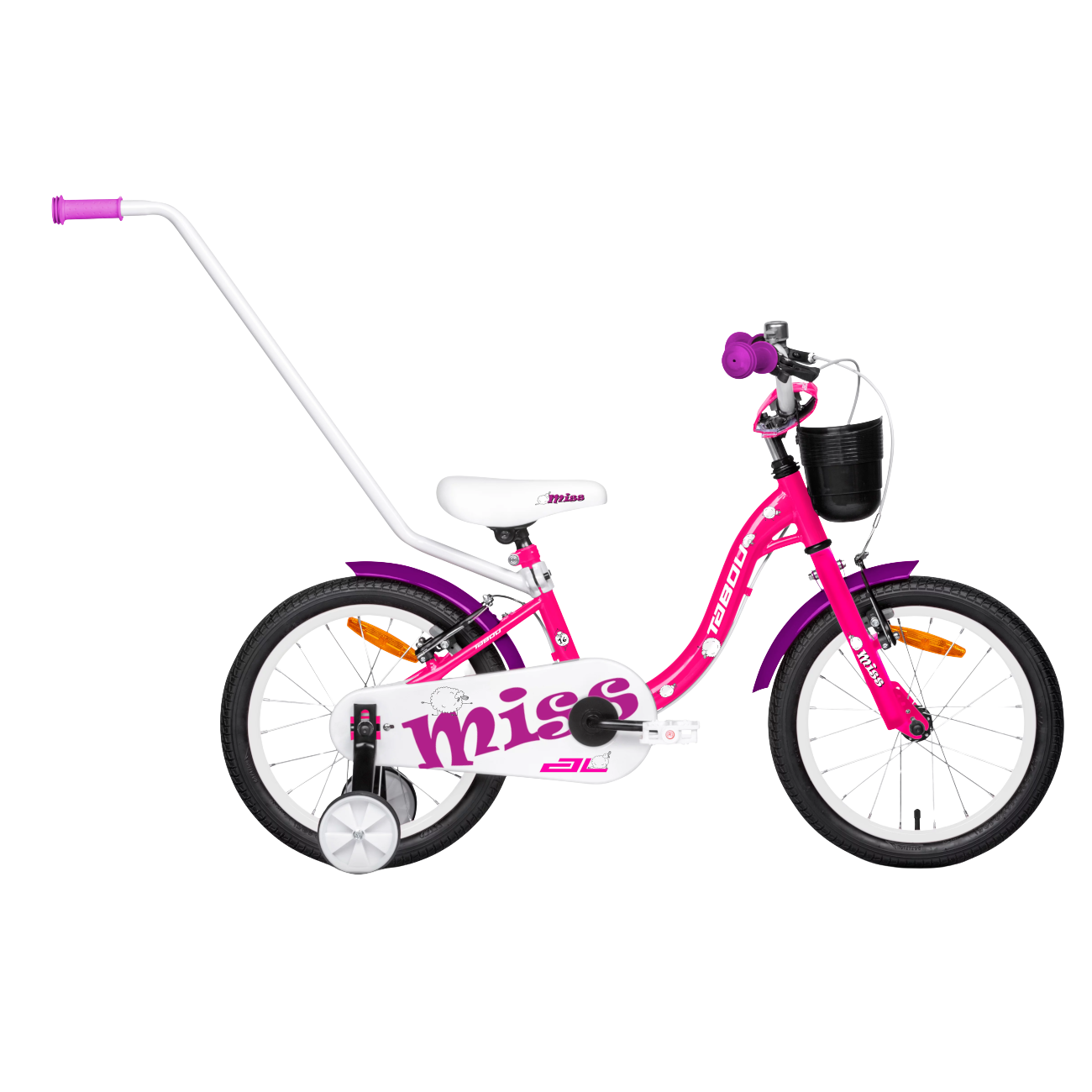 Laste jalgratas TABOU Miss AL, 12" roosa-valge