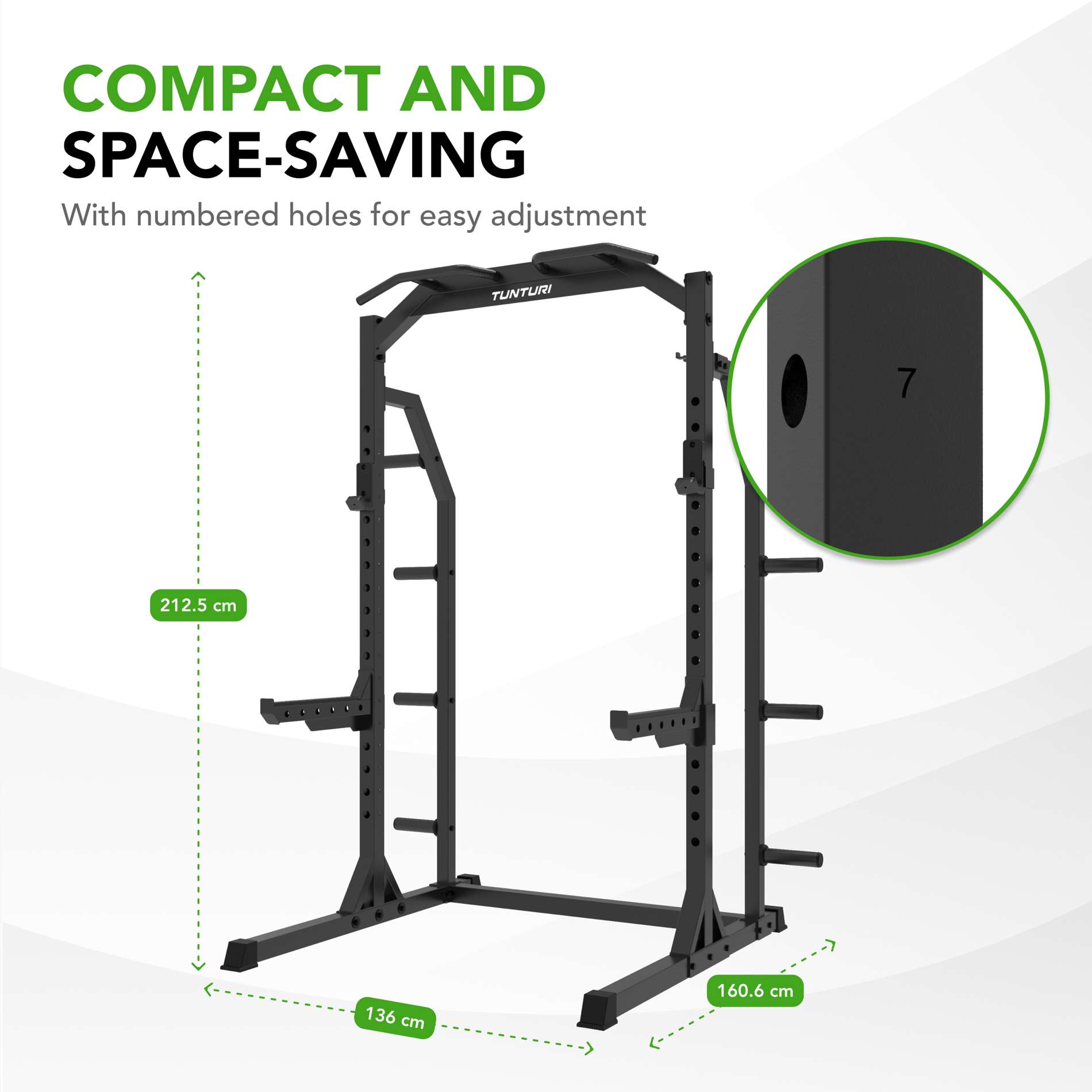 Poolraam TUNTURI HR60 Half Rack - Image 2